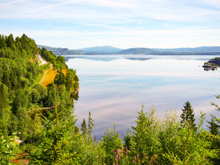 Snasa lake in Norway, scenic nature