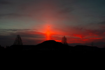 Mössingen,sonnenaufgang