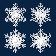 Snowflake winter vintage. Symbol of cold winter