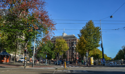 Fototapeta na wymiar Cityscape of Amsterdam, Holland