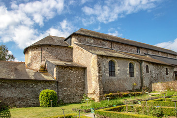 Fototapeta na wymiar Saint-Philbert-de-Grand-Lieu. Abbaye bénédictine. Loire-Atlantique. Pays de Loire 