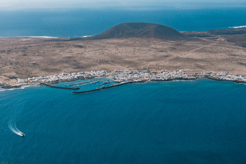 view of La Graciosa from Lanzarote