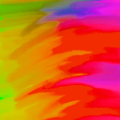 Colorful decorative abstract of smudged image.
