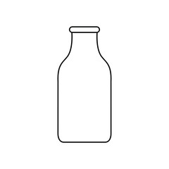 bottle icon - black vector