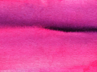 Abstract watercolor background. Girly pink craiola Deep gradient of shades pink magenta and dark purple line fuchsia. Saturated bright color. Saturated Ombre. Hand-drawn illustration on texture paper