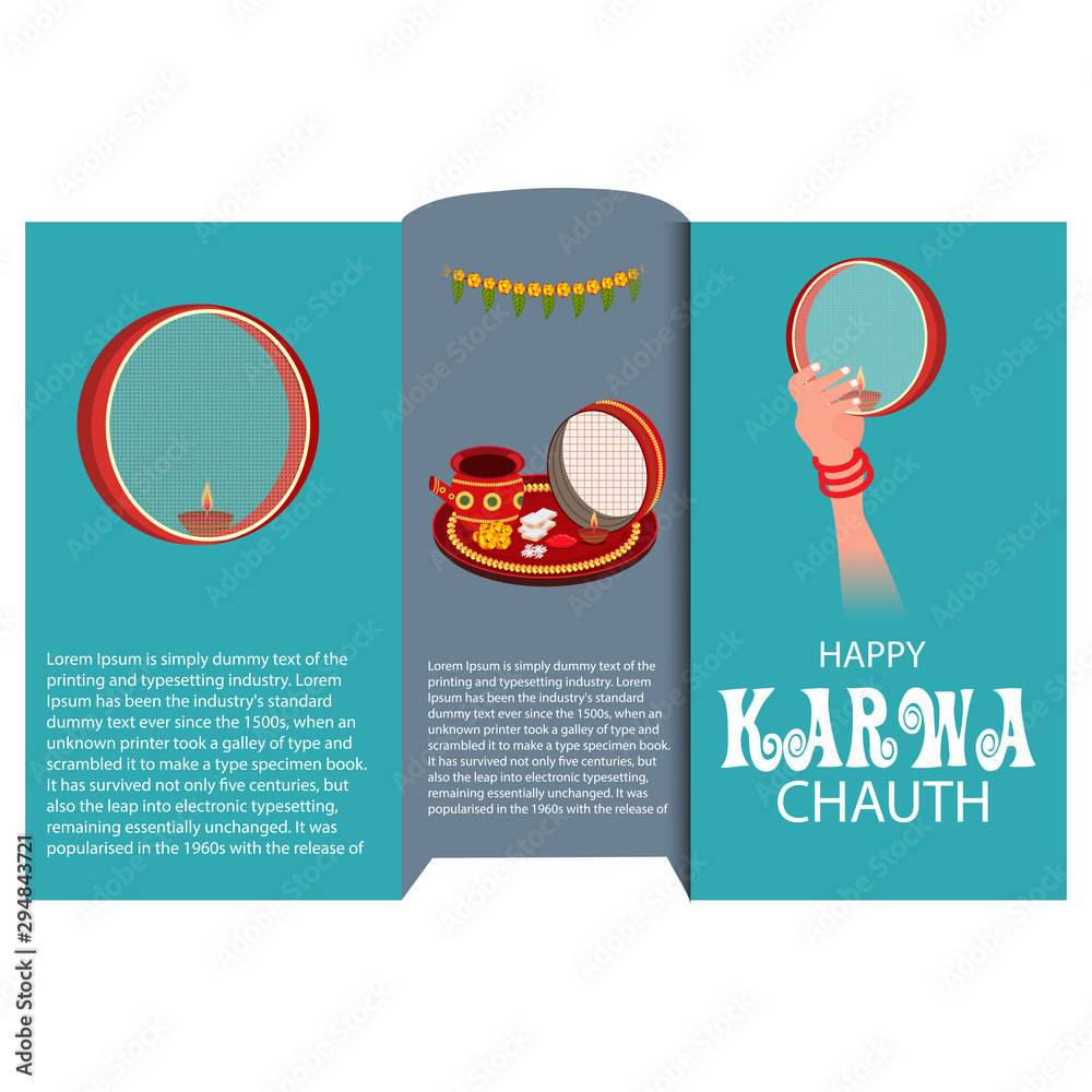 Canvas Prints happy karwa chauth