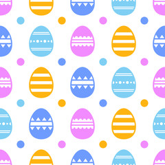 Easter eggs seamless pattern