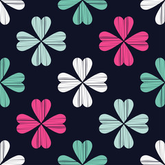 Seamless pattern of decorative hearts. Valentine's day. Illustration for web design or print.
