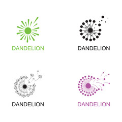 Dandelion vector icon design