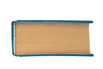 Closed book on white background, isolated