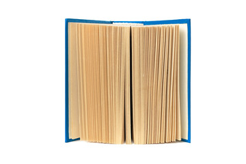 Open book on white background, isolated