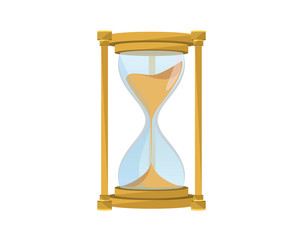 Detailed Hourglass, Sandclock and Sandglass Illustration