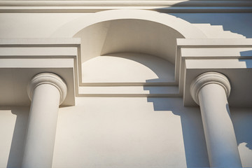 Fototapeta premium White classical building with columns