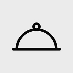 Cover food icon. EPS vector file.