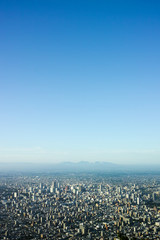 Obraz premium aerial view from Mt Moiwa, Sapporo Hokkaido Japan