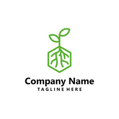 Nature logo design vector template. Vector logo of nature.