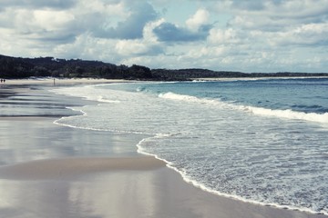 Australia beach. Retro filtered colors style.