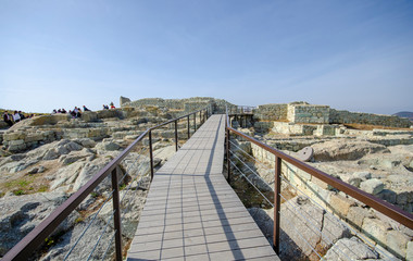 Fototapeta premium The ruins of ancient Thracian city of Perperikon, which is thought to have been a sacred place is located in Kardzhali Region, Bulgaria
