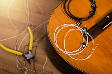 restring classical guitar