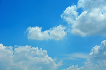 blue sky with white clouds