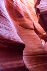 Red rocks in Antelope canyons, Arizona