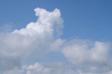 blue sky with white clouds