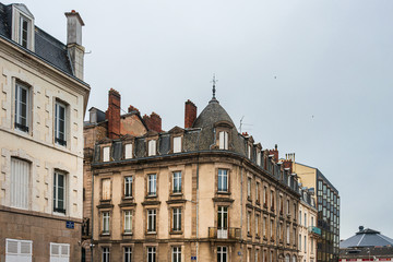 Fototapeta premium LIMOGES, FRANCE - May 8, 2018 : Antique building view in Old Town Limoges, France