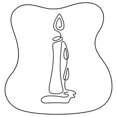 Fortune telling, divination isolated elements of candles for mystic sphere of activity, shop. Witch store. Idea for Taromancy, esoteric presentation. Furtive telling icons. Vector illustrations