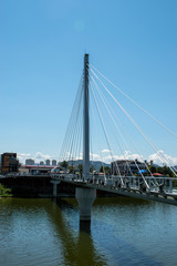 Fototapeta na wymiar glass-footed bridge