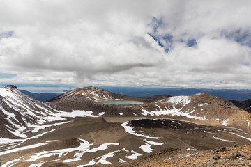 Landscape of Tangariro crossing, New Zealand 