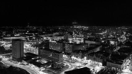 Fototapeta Katowice- Wieczorna panorama miasta obraz