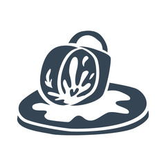 Fortune telling and divination isolated elements of coffee cup for a mystic sphere of activity, shop. Witch store. Idea for  esoteric, occult books, presentation. Furtive telling. 