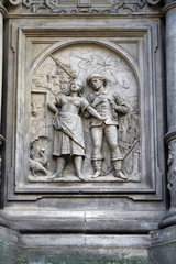 Relief Jan von Werth und Griet in Köln