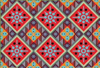 Geometric design with modern colors