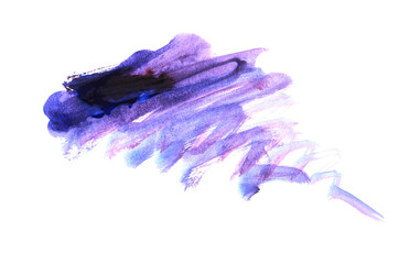 Abstract watercolor on white background.