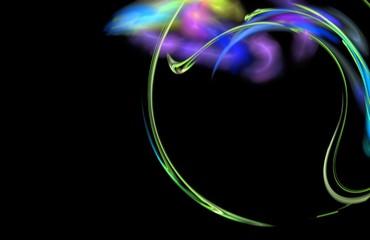 Multicolor fractal for banner or flyer