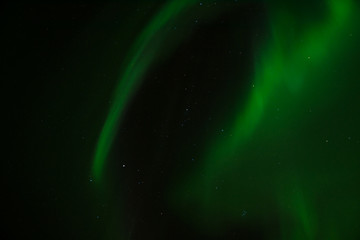 Northern lights (Aurora Borealis) near Narvik, Norway	