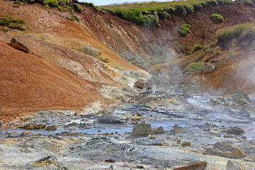 impressive landscape in the krysuvik region