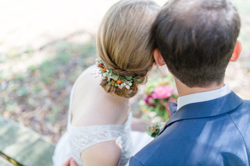 Braut und Bräutigam Hochzeitsschmuck Blumenschmuck