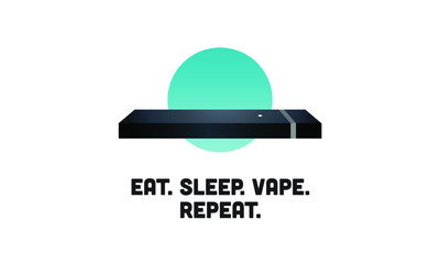 Eat Sleep Vape Repeat Fun Vaping Quote