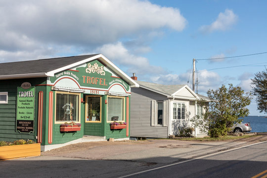 famous food store Troffel in Cheticamp, Nova Scotia, Canada