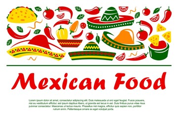 Sombrero hat, Mexican cuisine and chili pepper