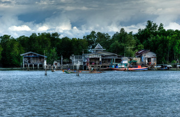 Fototapeta premium house on the water