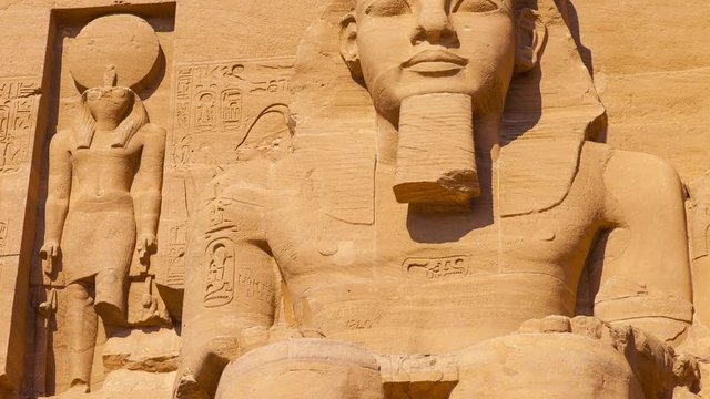 Gran Templo de Abu Simbel, Abu Simbel, Valle del Nilo, Egipto.