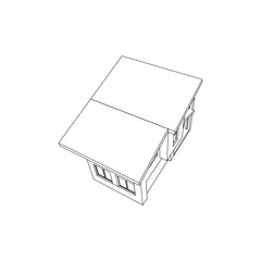 Asimetric Modern Architectural isolated house