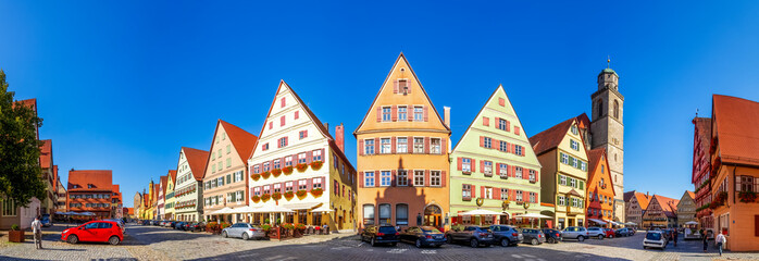Weinmarkt, Dinkelsbühl, Bayern, Deutschland 