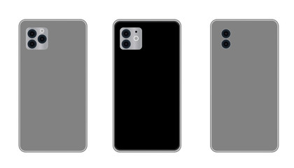 phone mockup with blank screen. 