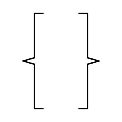 Bracket icon. Web 
