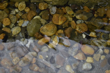 Stones in water
