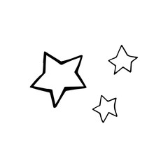 Hand drawn vector seamless star pattern, star quote, saying, vintage, retro, hand drawn, wedding, greeting card, web template, isolated.